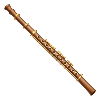 wooden flute sticker