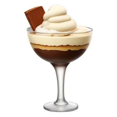 Cocktail Tiramisu with icecream sticker
