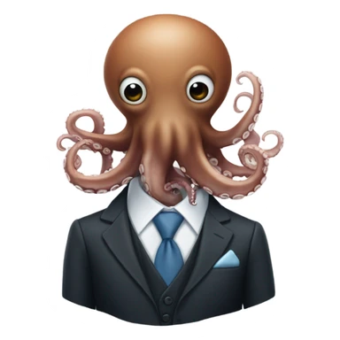 Octopus in a suit sticker