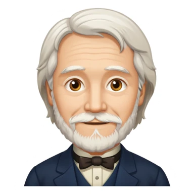 Realistic Ivan Turgenev russian author sticker