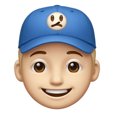 👌😁🧢 Combine these emojis and please, no body, just the head. as a sticker sticker