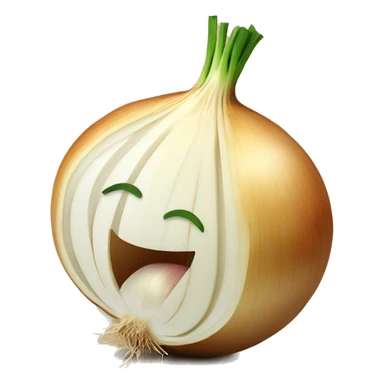 onion cut in half sticker