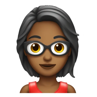 Mulher Jet ski vermelho  sticker