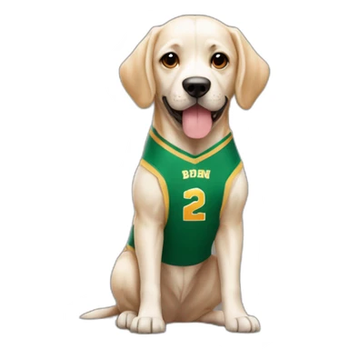 Chien avec le maillot de berkane sticker