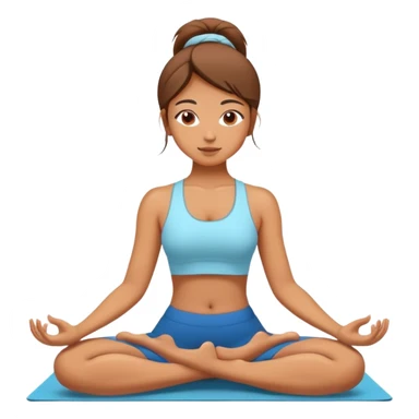 Girl does yoga sticker