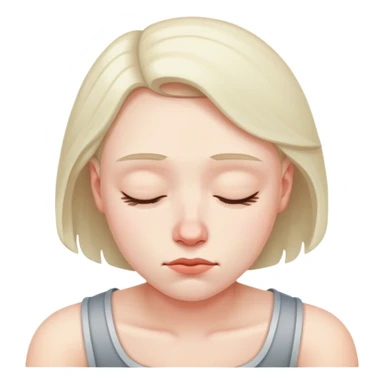 poor aura, slumped shoulders sticker