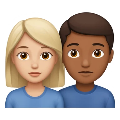 Two people separated  sticker