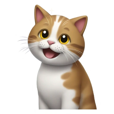 Cat with fireworks sticker