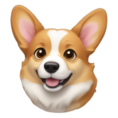 Corgi dog new year sticker