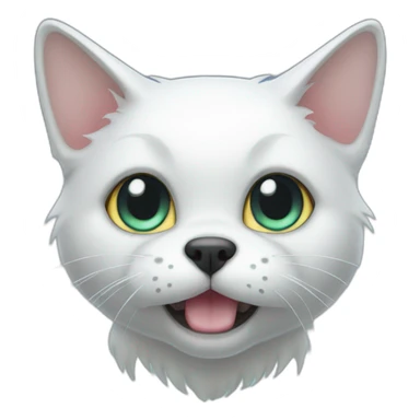 ghost cat dog sticker
