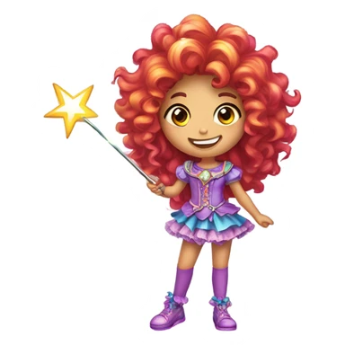 A anime magical girl sticker