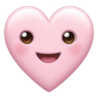 Pastel pink love heart  sticker