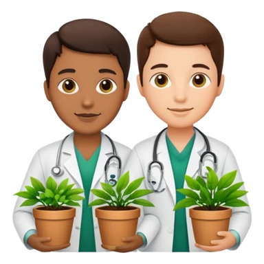 Doctors Carrying Plants sticker