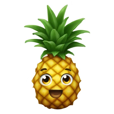 Curly headed pineapple sticker