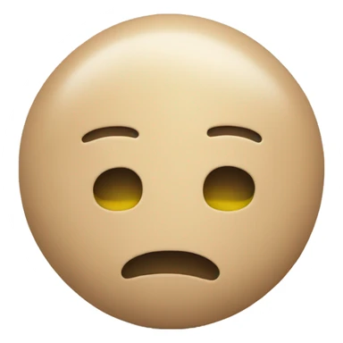 Beige stress ball sticker