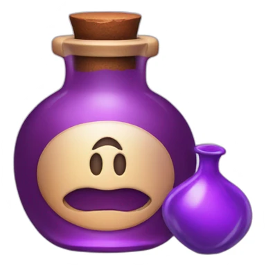 Violet Potion with p letter written sticker