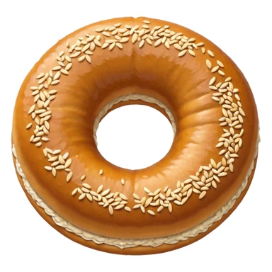 Susamlı simit sticker