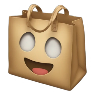 bag smiling sticker