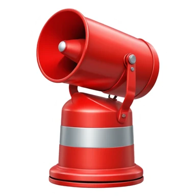red alert siren sticker