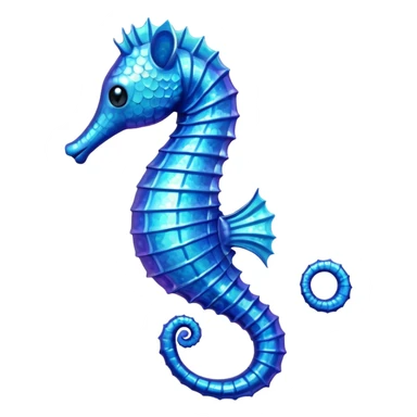 a blue sea horse emoji please sticker