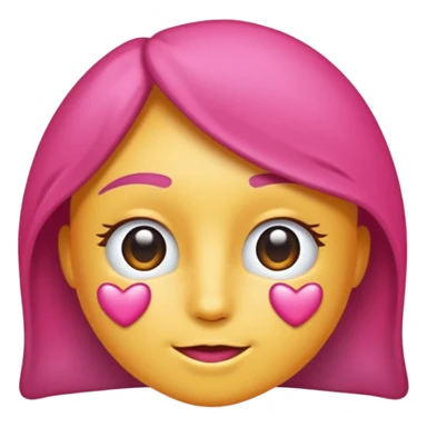 Coração metade rosa escuro e metade branco sticker