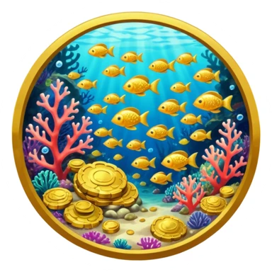 Coral Reef Treasure sticker