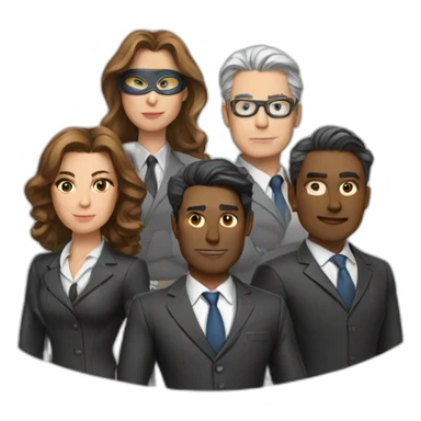 super hero legal team sticker