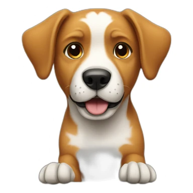 Dog climbing sticker