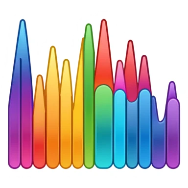 black audio spectrum sticker