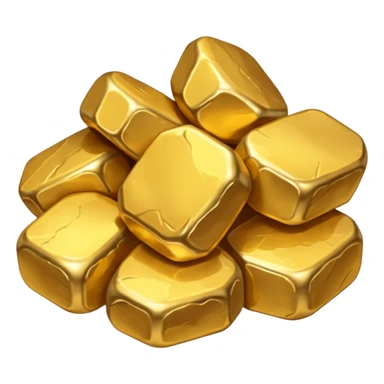 gold nuggets sticker