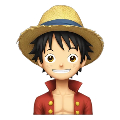Luffy in love sticker