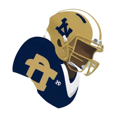 Notre dame football  sticker