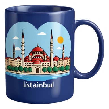 mug-cup-with-text-ı❤️Istanbul- sticker