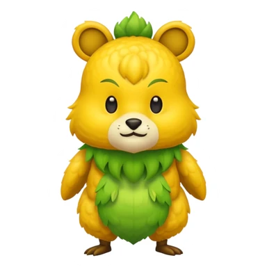 Grassy honey beeking beekong king Fakémon sticker