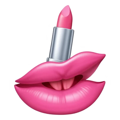 balsamo labial con el envase de la marca rhode de color rosa                                                      sticker
