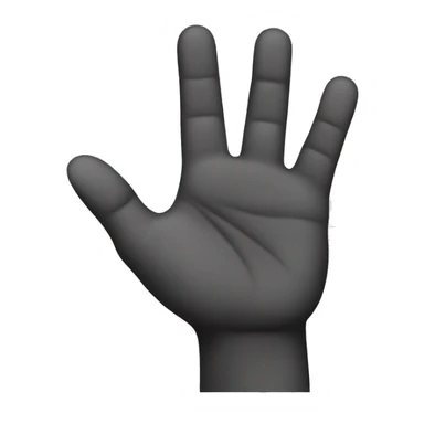 Left hand waving no ring finger sticker