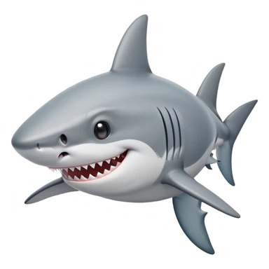 shark with peace sign sticker