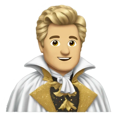 liberace in a cape sticker
