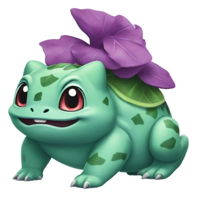 purple bulbasaur sticker