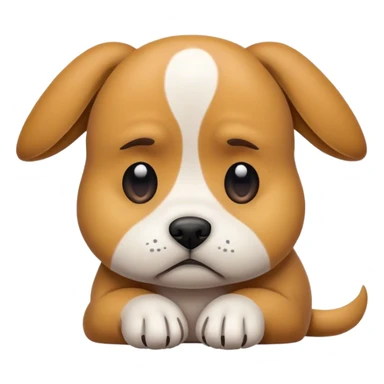 Sad dog in Texas  sticker