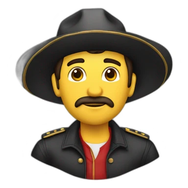 OBRERO CON CASCO Y OBEROL NEGRO  Y LA FRASE MUY BIEN sticker