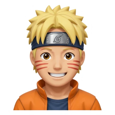 Naruto face haha sticker