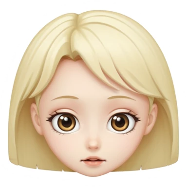 anime faces with big eyes sticker