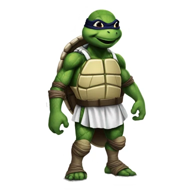 teenage mutant ninja turtle using real madrid shirt sticker