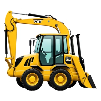 Backhoe Loader - Caterpillar 430F (Model Year: 2021) (Iconic colour: Yellow) sticker