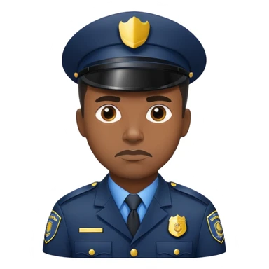 black policeman sticker