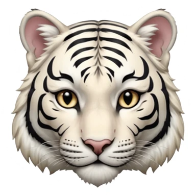 Female white tiger khajiit leader of the umbral rose  sticker