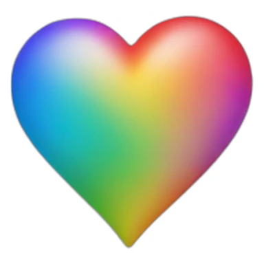 rainbow-heart sticker