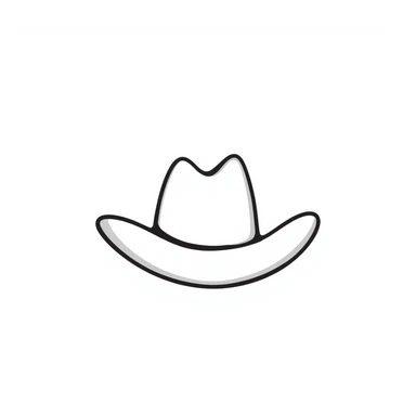 Texas cowboy hat sticker