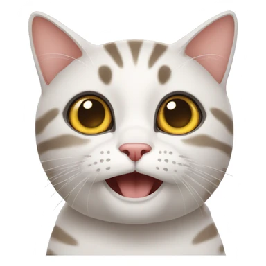 surprised cat sticker